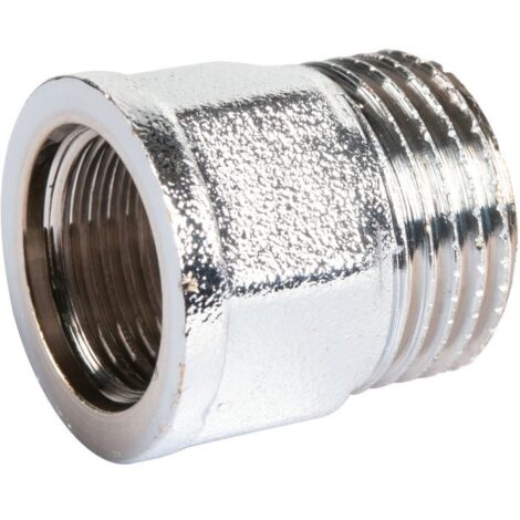Réduction Chrome M15x21-f12x17 Raccord De Réduction Mâle-femelle Chromé - Générique
