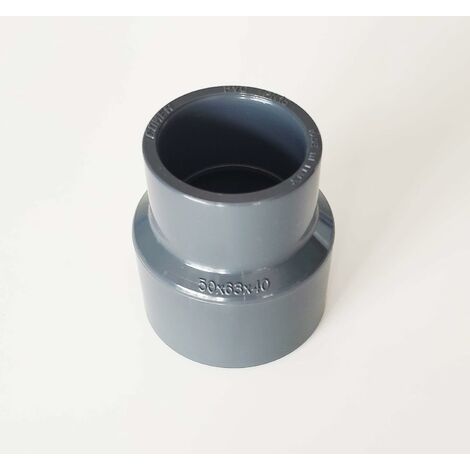 Réduction conique 63mm Male ou 50mm Femelle vers 40mm Femelle ou 50mm Male PVC Pression PN16
