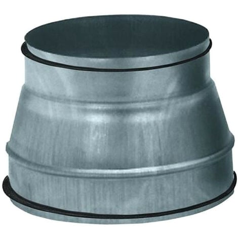 Réduction conique en acier galvanisé à joint, raccordement D 160/125 mm (867835)