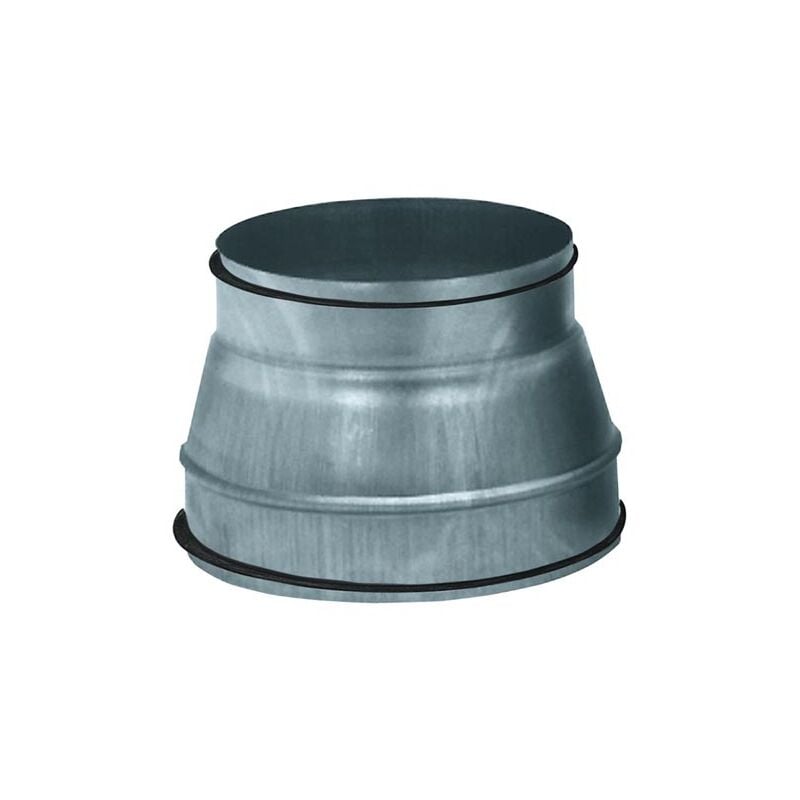 Unelvent - reduction conduit conique galvanisé à joint diamètre 200/160mm