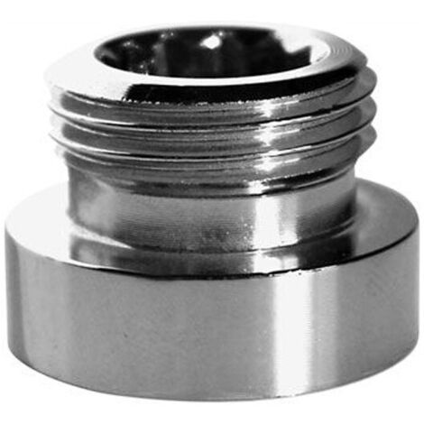 Réduction d'aérateur laiton chromé F24 GW x 1/2" – Raccord de robinetterie – Filetage entrée 1/2" – Pour installations sanitaires – Remer