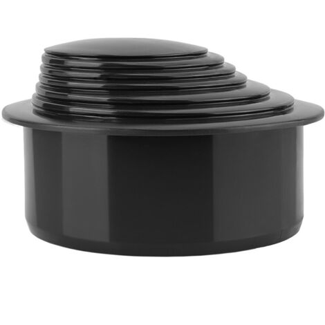 Réduction de gouttière multi-étages PP dn110X63-70-75-80-90-100 graphite, pour système de drainage de gouttière