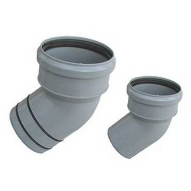 Réduction de la courbe pp en diamètre pvc. 110 / 100 Valsir