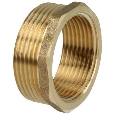 Réduction FM/FF 1 1/2’’ x 1 1/4’’ avec hexagonal laiton nu