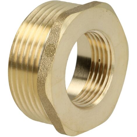 Réduction FM/FF 1 1/4’’ x 1’’ avec hexagonal laiton nu