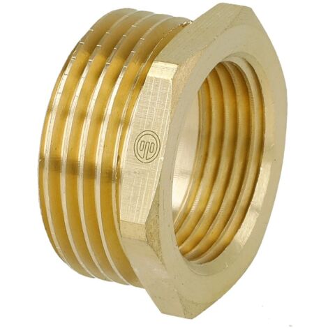 Réduction FM/FF 1’’ x 3/4’’ avec hexagonal laiton nu