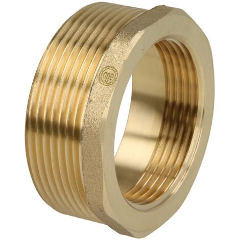 Réduction FM/FF 2’’ x 1 1/2’’ avec hexagonal laiton nu