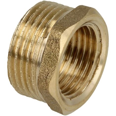 Réduction FM/FF 3/4’’ x 1/2’’ avec hexagonal laiton nu