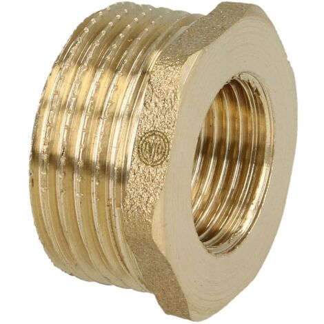Réduction FM/FF 3/4’’ x 3/8’’ avec hexagonal laiton nu