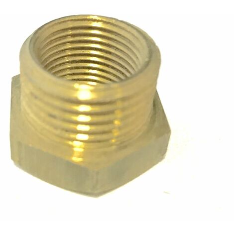 Réduction hexagonale laiton brut 1x1 / 2 mf en laiton