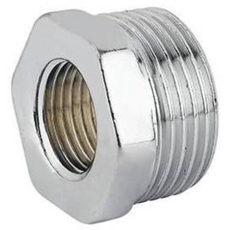 Réduction hexagonale mf laiton chrome