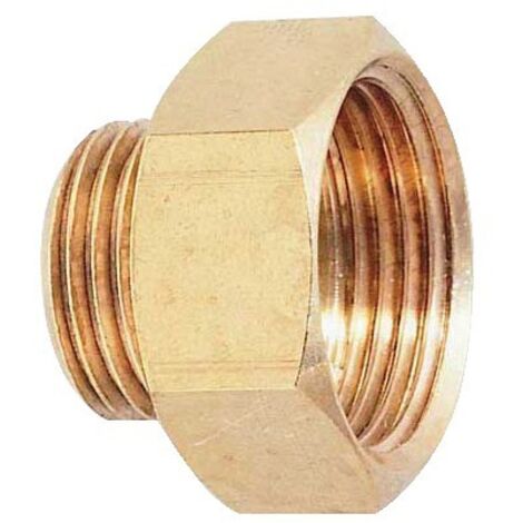 Réduction laiton brut FM 6pans joint plat - 246G F15x21 M8x13