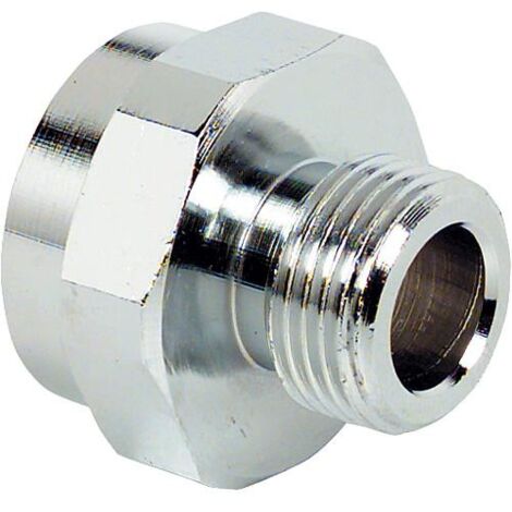 Reduction laiton chrome fil fem 3/4" x fil mâle 3/8" ,