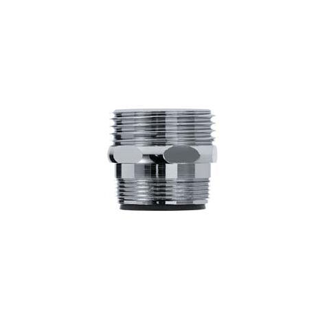 Réduction M/M en Laiton Chromé - M24x1x3/4"