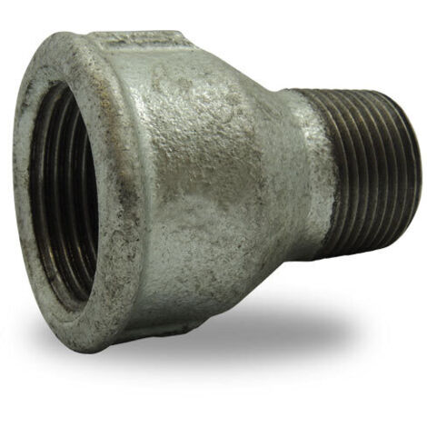 REDUCTION MALE FEMELLE, EN FONTE MALLEABLE, GALVANISE