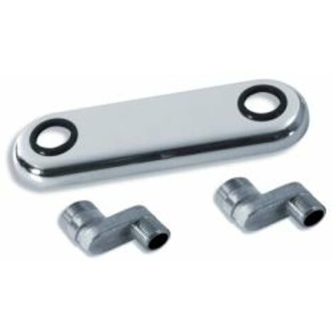 Réduction pour mitigeurs muraux – Raccord de robinetterie 100 mm – Fixation ovale – Chrome 100% – Novaservis