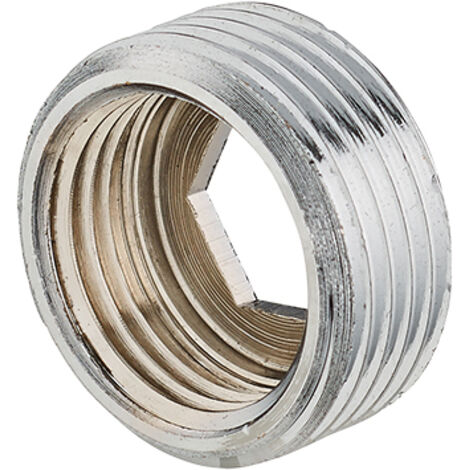 Reductor con tope hexagonal interior cromado M G3/4' HG1/2'