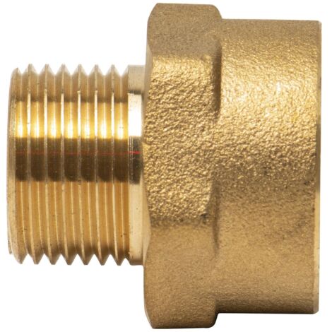 Reductor de latón hembra - macho 1/2" x 3/8"