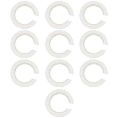 Reductor de pantalla de plástico KZQ, E27 a E14, para fijar una pantalla con rosca Edison a un casquillo de bayoneta, 10 piezas