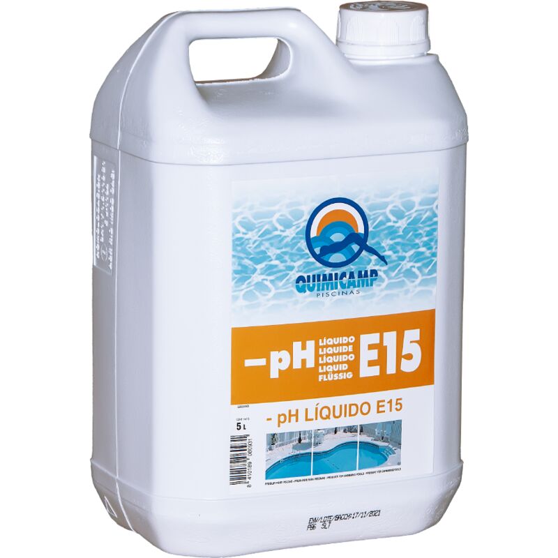 Quimicamp - Reductor De Ph, - Ph Líquido E15, 5 L. .