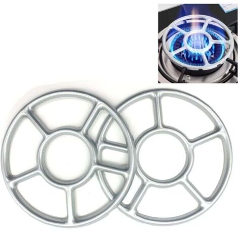 Reductor de presión (paquete de 2) para cocinas de gas, soporte para wok, soporte para café caliente y cafetera moka (15,5 cm)