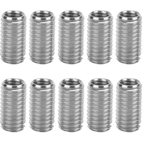 Reductor de reparación de tuercas de inserción Ulisem de 10 piezas, rosca hembra M6 x 1,0 y rosca macho M8 x 1,25, herramienta de extensión, accesorios de fijación