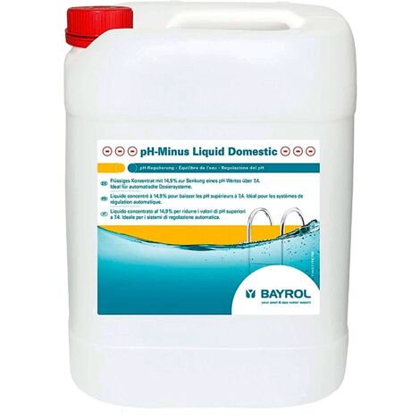 Reductor pH-Minus líquido doméstico, 20L. Bayrol