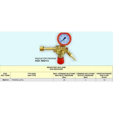 Reduktor propan (gpl) red112