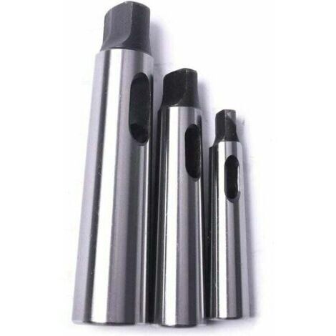 Reduzieradapter für Morse-Kegelbohrhülsen für Fräs- und Drehmaschinen (MT1 auf MT2, MT3 auf MT2, MT3 auf MT4, 3 Stück)
