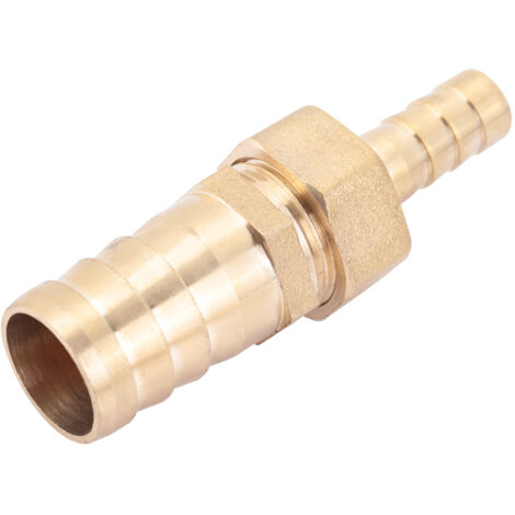Reduzierstück aus Messing mit Widerhaken-Endkappe für Schlauch (6 mm–19 mm, einteilig)