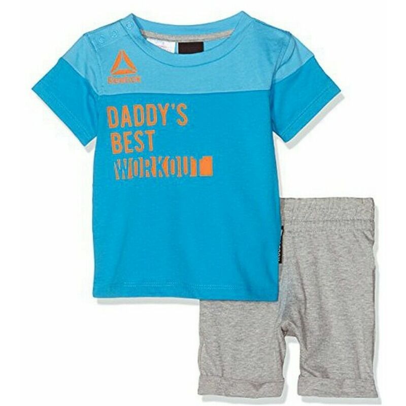 

Camiseta de Manga Corta Niño B ES Inf SJ SS Azul 9 Meses - Reebok