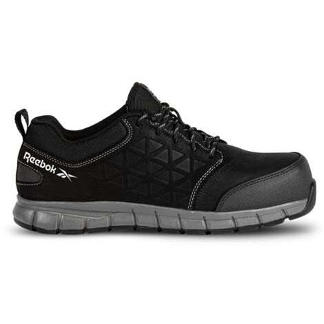 Reebok - Chaussures de sécurité basses noire en cuir imperméable embout aluminium S3 SRC taille 43