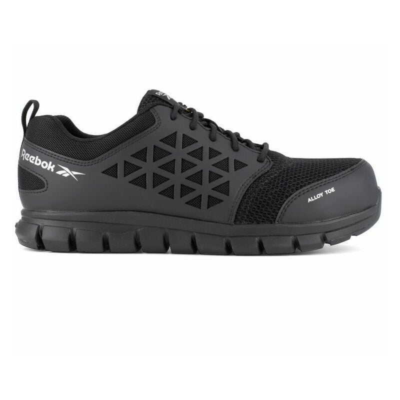 Chaussures de sécurité basses noire en microfibres et nylon embout aluminium S1P src esd 43 - Noir - Noir - Reebok