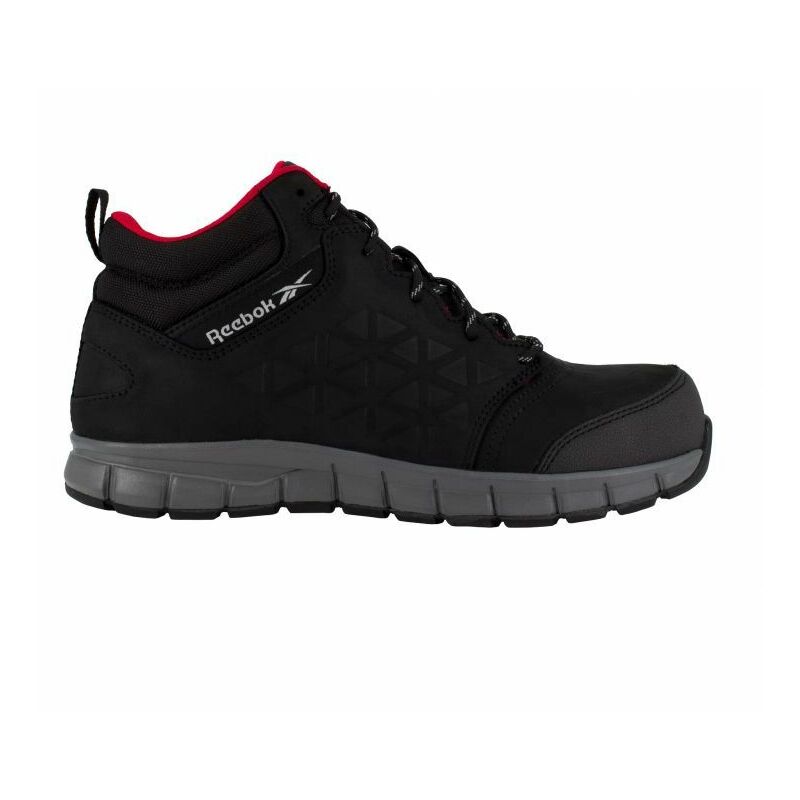 Chaussures de sécurité montantes noire en cuir imperméable embout aluminium S3 src 43 - Noir - Noir - Reebok