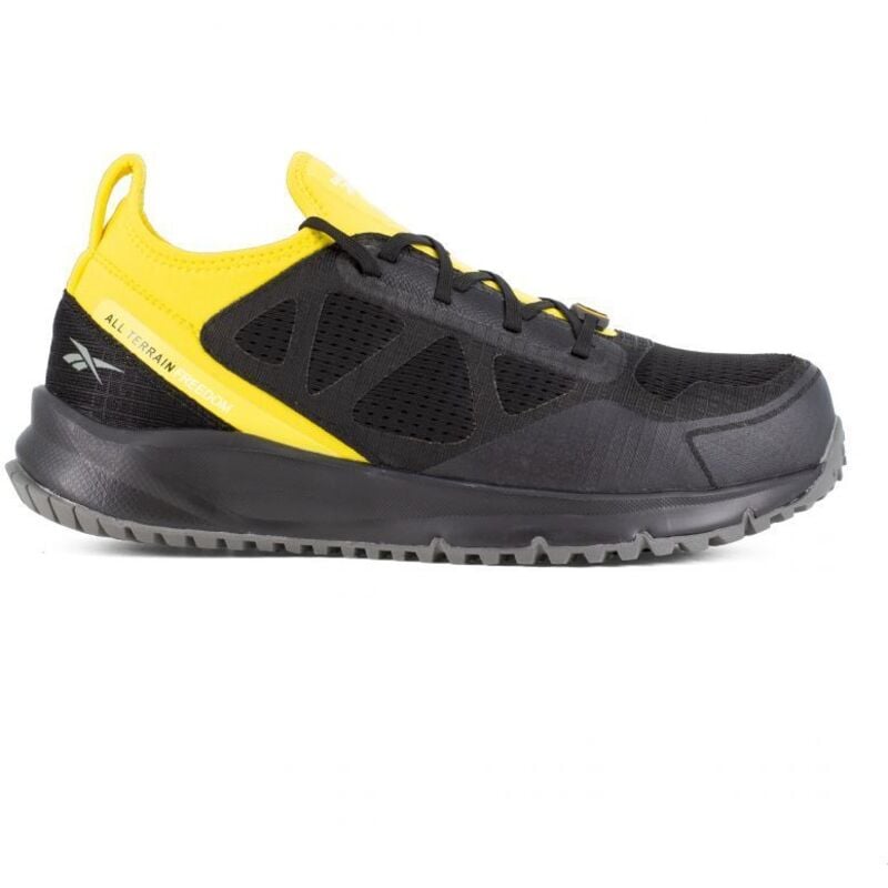 Reebok IB4095S3 chaussures de travail de se'curite' tout terrain basses en ne'opre'ne N.40 noir/jaune S3 avec embout en aluminium et semelle
