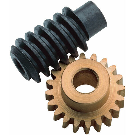 Reely Brass Gear and Steel Worm Drive Set 1:20 (5mm and 4mm bores)