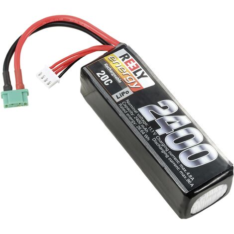 Reely Pack de batterie (LiPo) 11.1 V 2400 mAh Nombre de cellules: 3 20 C Softcase MPX X946532