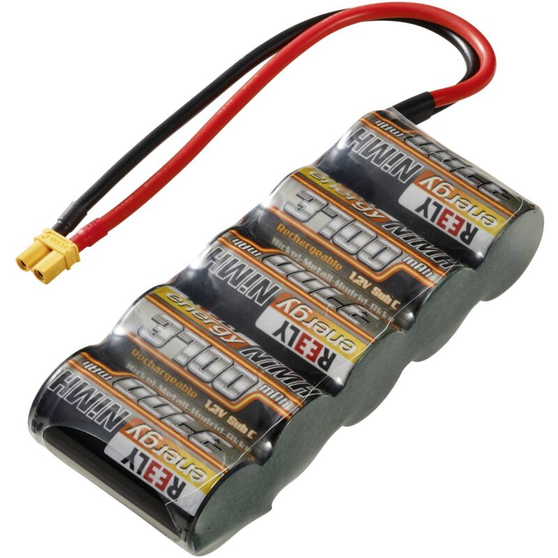 Pack de batterie (NiMh) 6 v 3700 mAh Nombre de cellules: 5 Sub-C side by side XT30 X944142 - Reely