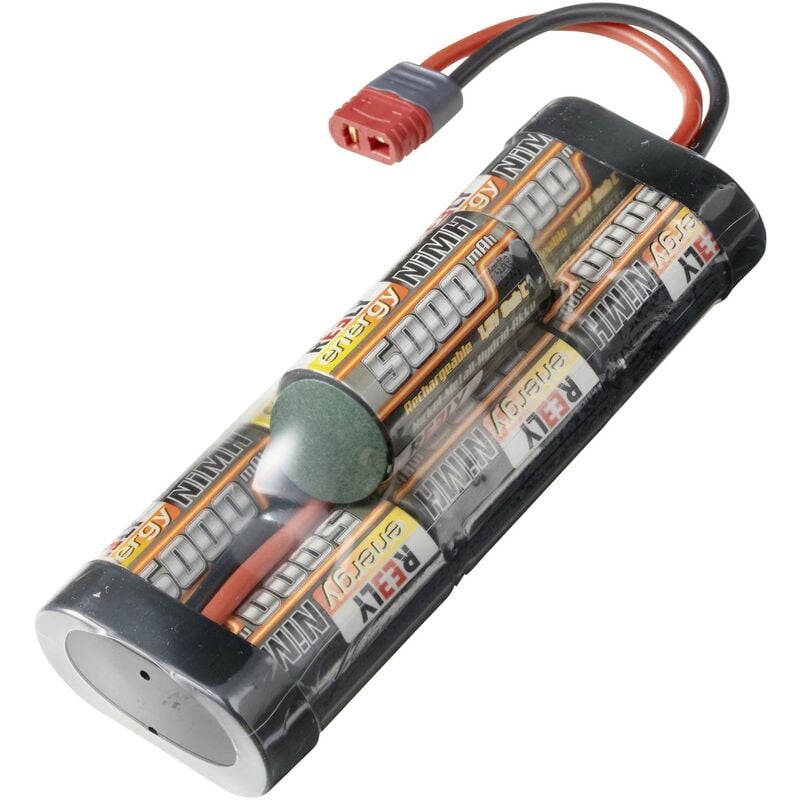 Pack de batterie (NiMh) 8.4 v 5000 mAh Nombre de cellules: 7 Sub-C hump système d'enfichage en t X599672 - Reely
