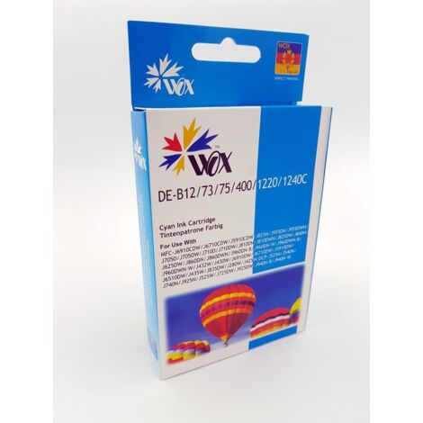 Reemplazo de cartucho de tinta Wox Cyan BROTHER LC1240 LC 1240C
