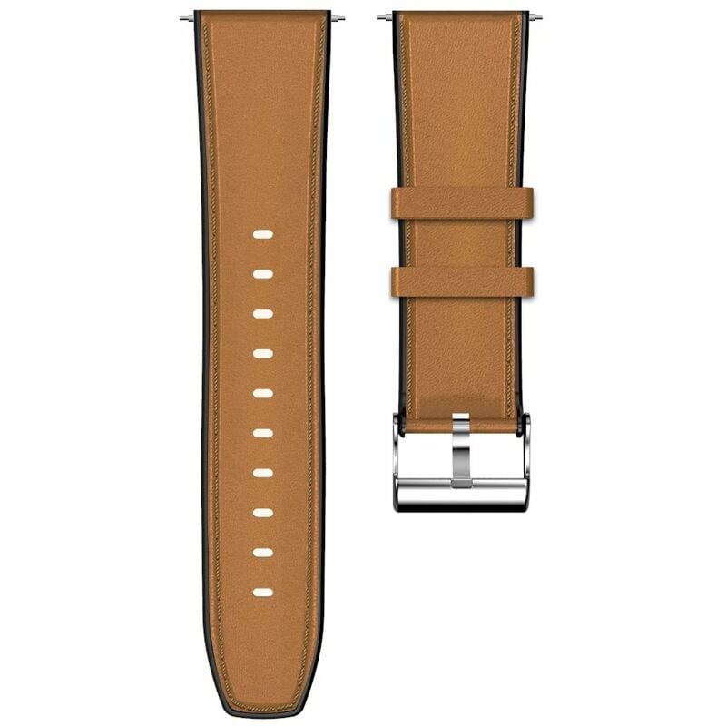 

Reemplazo de correa de reloj 2.4cm Cuero + Silicona Pulsera de dos capas Correa Accesorios Correa de reloj Mujeres Hombres Pulseras compatibles con