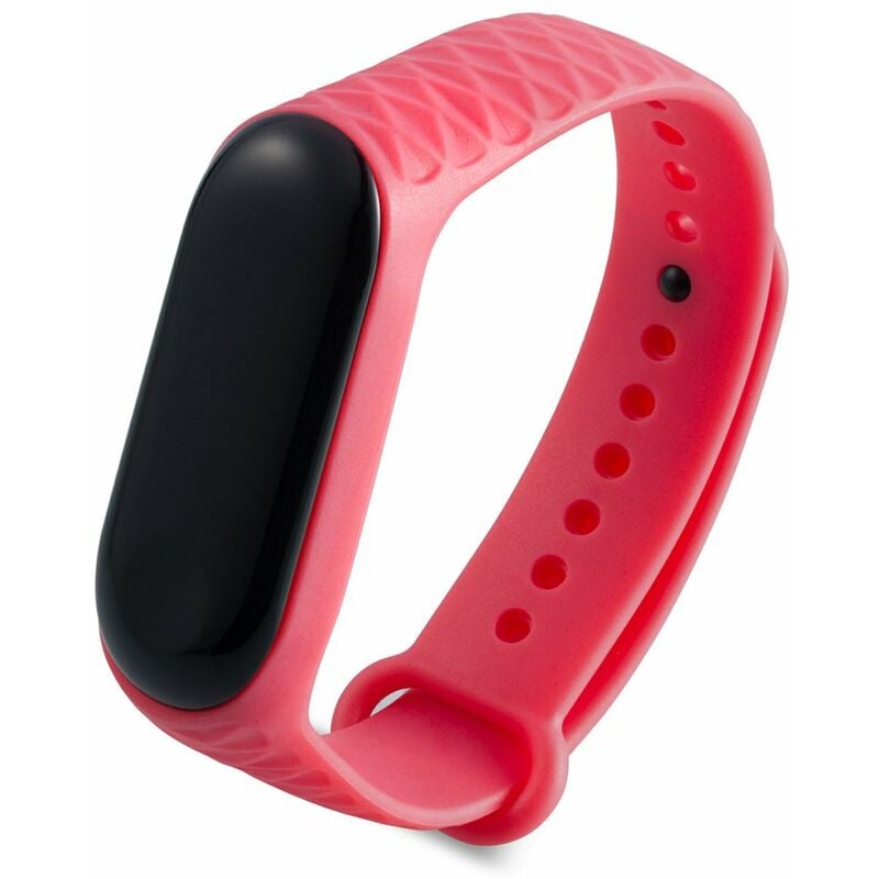 

Reemplazo de correa de reloj de pulsera de 220 mm para pulsera inteligente Miband 3,Rosa roja