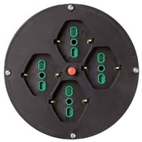 Reemplazo de disco Fanton Ø 145 mm, con 4 tomas de derivación schuko 01906