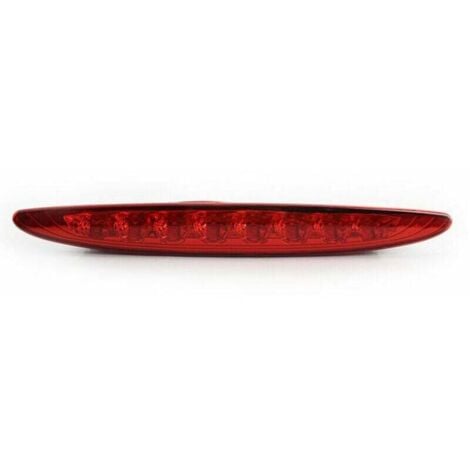 AIPERQ Reemplazo de la tercera luz de freno para MINI Cooper 01-06 R50 R53, lente transparente, rojo brillante, montaje alto