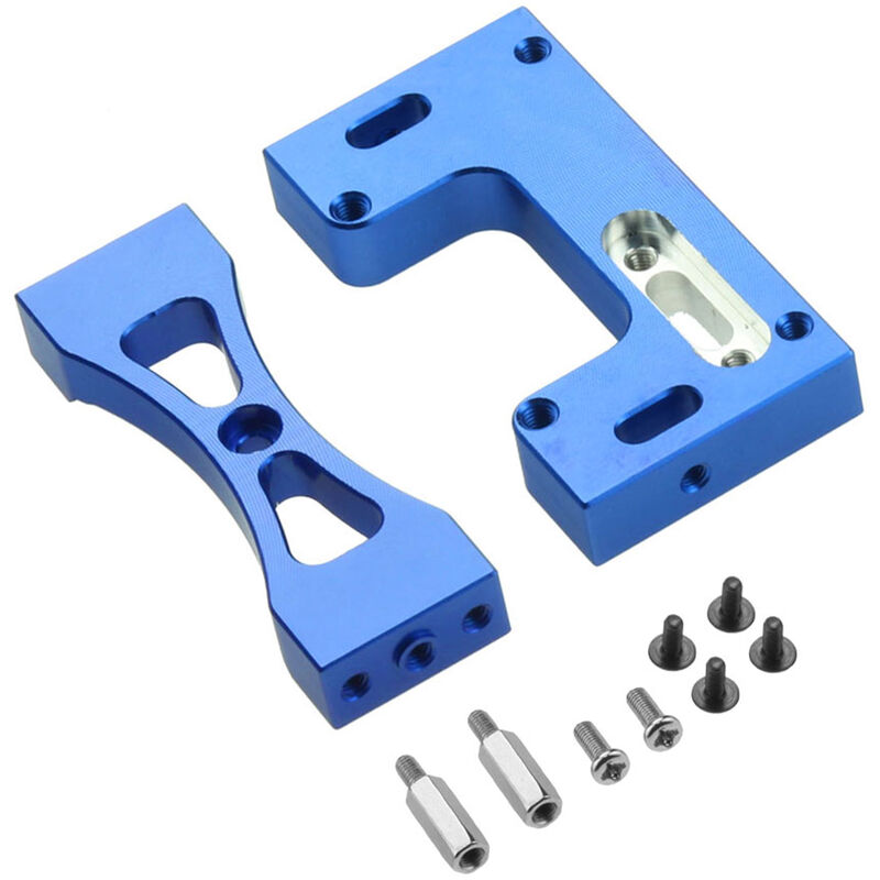 

Happyshopping - Reemplazo de la viga del soporte de montaje fijo del servo para WPL 1/16 B1 B14 B16 B24 B36 C24 C14 y MN D90 99s RC Car,tipo 2, azul