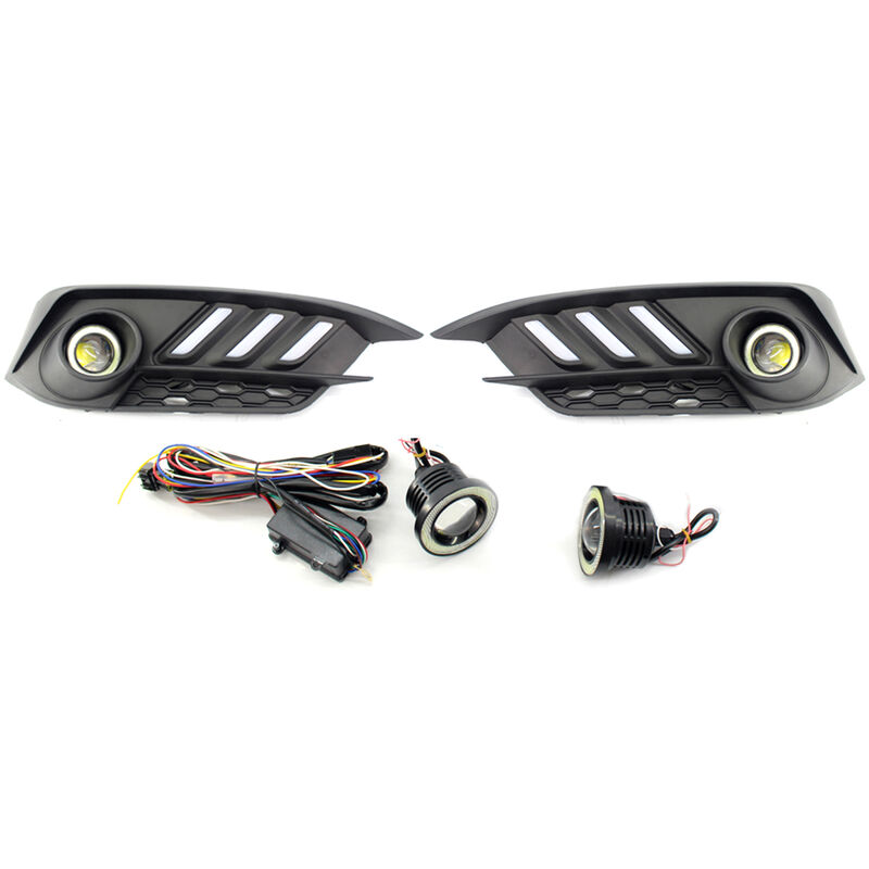 

Happyshopping - Reemplazo de lamparas antiniebla de luz de circulacion diurna LED de 2 uds para Honda Civic 2016-2018 DRL 10th Gen Sedan