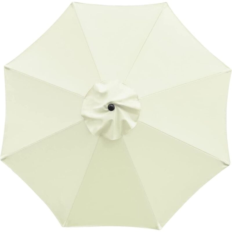 Ikodm - Reemplazo de tela para sombrilla de exterior, tela de repuesto para toldo de sombrilla de patio, Diamètre 3,0m8 baleines sans porte-parapluie
