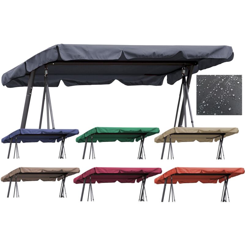 

Reemplazo Roof Garden Swing Gray 145x210cm UV 50 3 plazas Hollywood Swing Cover