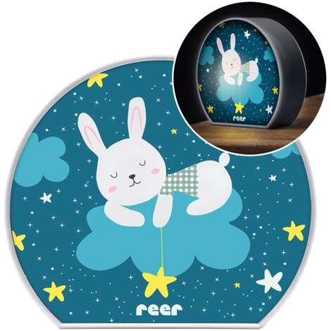 Reer LED-Nachtlicht MyBabyLight Hase Kinderlampen