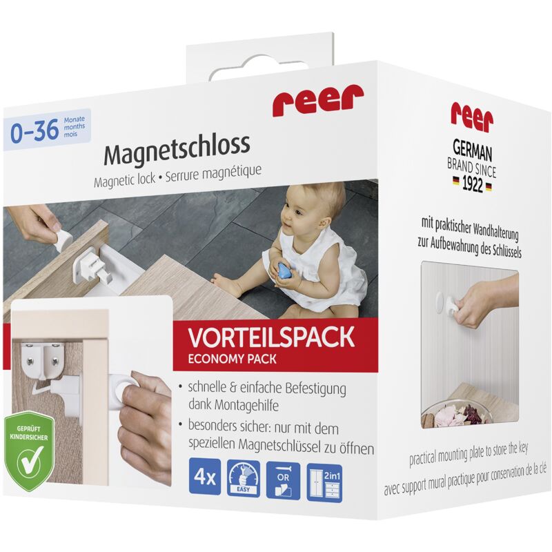 Reer - Magnetschloss Vorteilspack 4 Stück